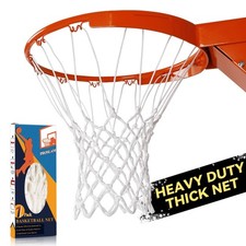 Basketball Net Replacement Heavy Duty Nylon 21" 12 Loops - All Weather Anti Whip