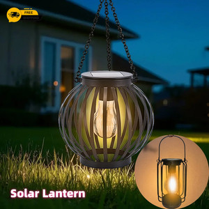 X Énergie solaire LED Lampes de lanterne suspendues à l'eau Lampe de pelouse extérieure de jardin*