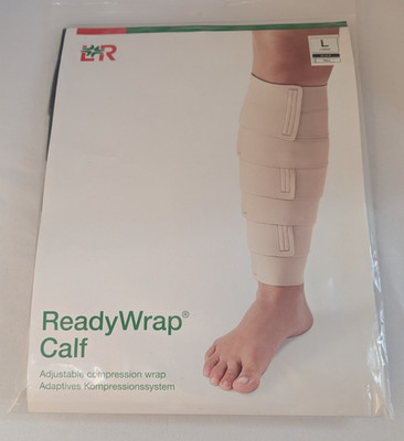 L&R ReadyWrap Calf Adjustable Compression Wrap Large Tall Black New