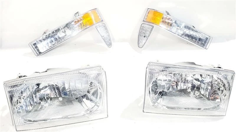 Левая фара в сборе Eagle Eye с маркерами подходит для Ford Excursion 2002 2003 2004 годов выпуска - Изображение 4 из 4