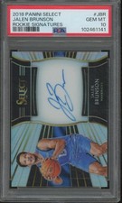 2018-19 Panini Select JALEN BRUNSON RC Rookie Auto Sigs Prizm /199 PSA 10 JMP11