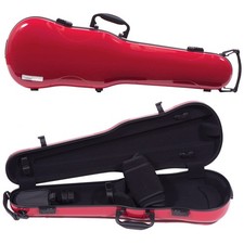 Gewa Air 1.7 Shaped Red Violin Case with subway handle, Black Interior