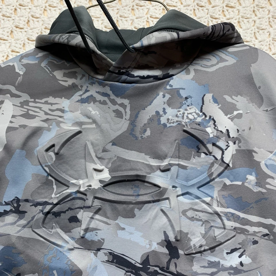 Sudadera con Capucha Under Armour Iso-Chill Camuflada Gris Azul Para Hombre Talla M Atlética Foto 2 de 4