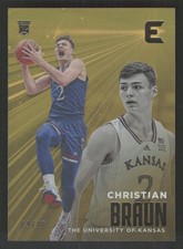2022 Panini Chronicles Draft Picks #6 Christian Braun Essentials Gold #/10 RC