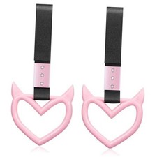 2 Pieces Heart Handle Keychains Car Accessory Heart Hand Pink Devil Style