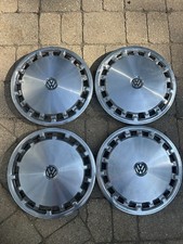 Vintage Vw 13 Stainless Hubcaps Set Of 4 Mk1 Rabbit Jetta