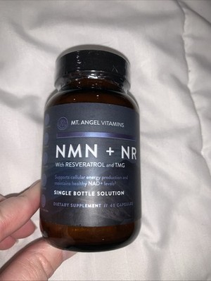 Mt Angel Resveratrol & TMG, Dual NAD+ Precursors  for Energy & Healthy Aging