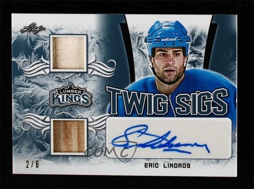 2019-20 Leaf Lumber Kings Twig Sigs Platinum /6 Eric Lindros #TS-EL1 Auto HOF