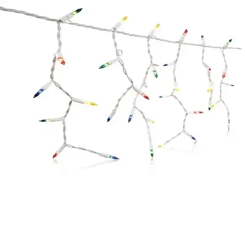 Christmas Icicle String Lights 300-ct 17.37' ft Multicolor Celebrations 2-PACK - Image 3 of 4