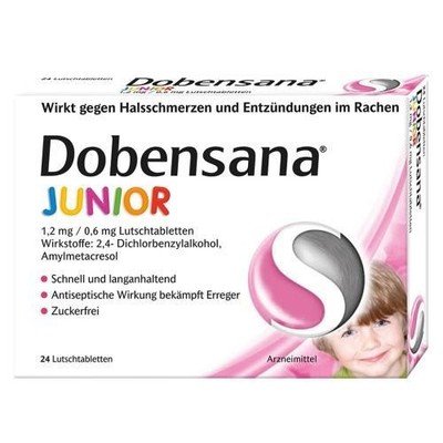 DOBENSANA Junior 1,2 mg/0,6 mg Lutschtabletten 24 St