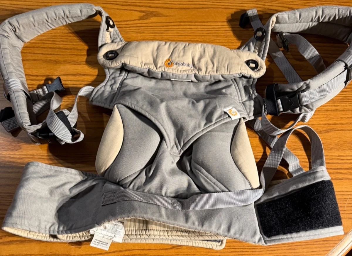 Ergobaby 360 4 Positions Baby Carrier grey/taupe 12-33lbs EUC
