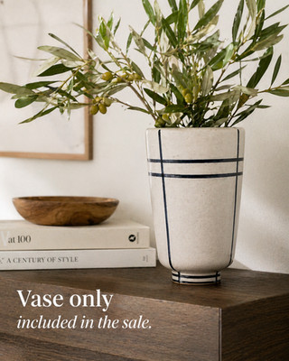 Crate and Barrel Tunise Terracotta Vase Made in Portugal Modern MCM