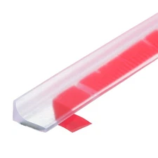 Collapsible Shower Barrier Stopper Water Splash Guard Clear 39"Lx0.8"Wx0.5"H