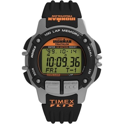Timex Ironman Flix 100 TW5M63200 Herrenuhr Batteriebetrieben Schwarz Grau