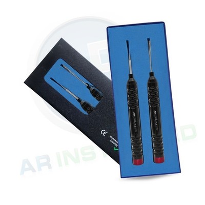 AR Curved Peristome Flexible 2mm Dental Root Elevator Stainless Steel Instrument