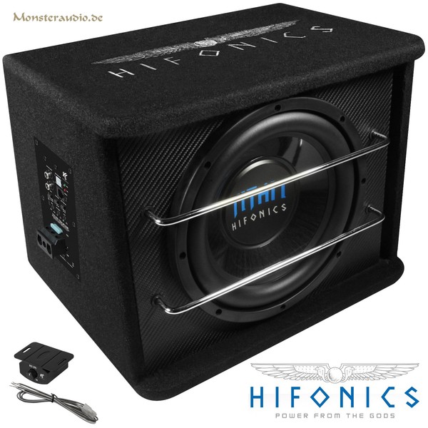Hifonics 600 Watt Aktiv-Subwoofer Auto TSA-250R 25Cm Bassbox + VerstäRker-image