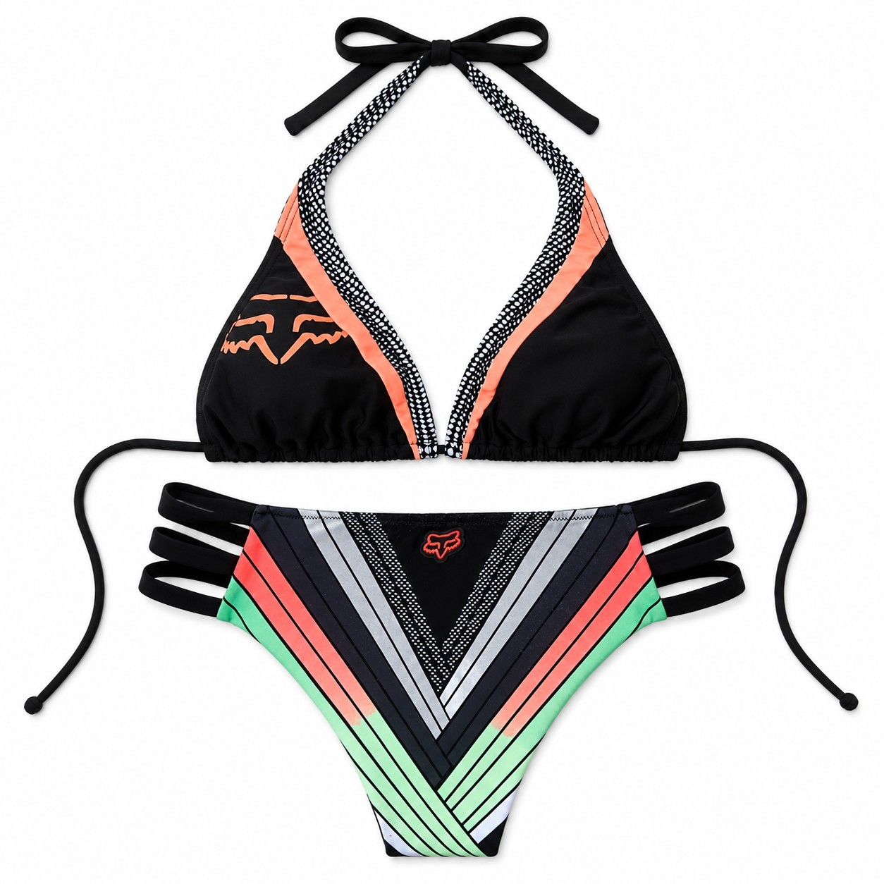 Rare VTG FOX Racing Riders Head MX Bikini Set T/B=L/M