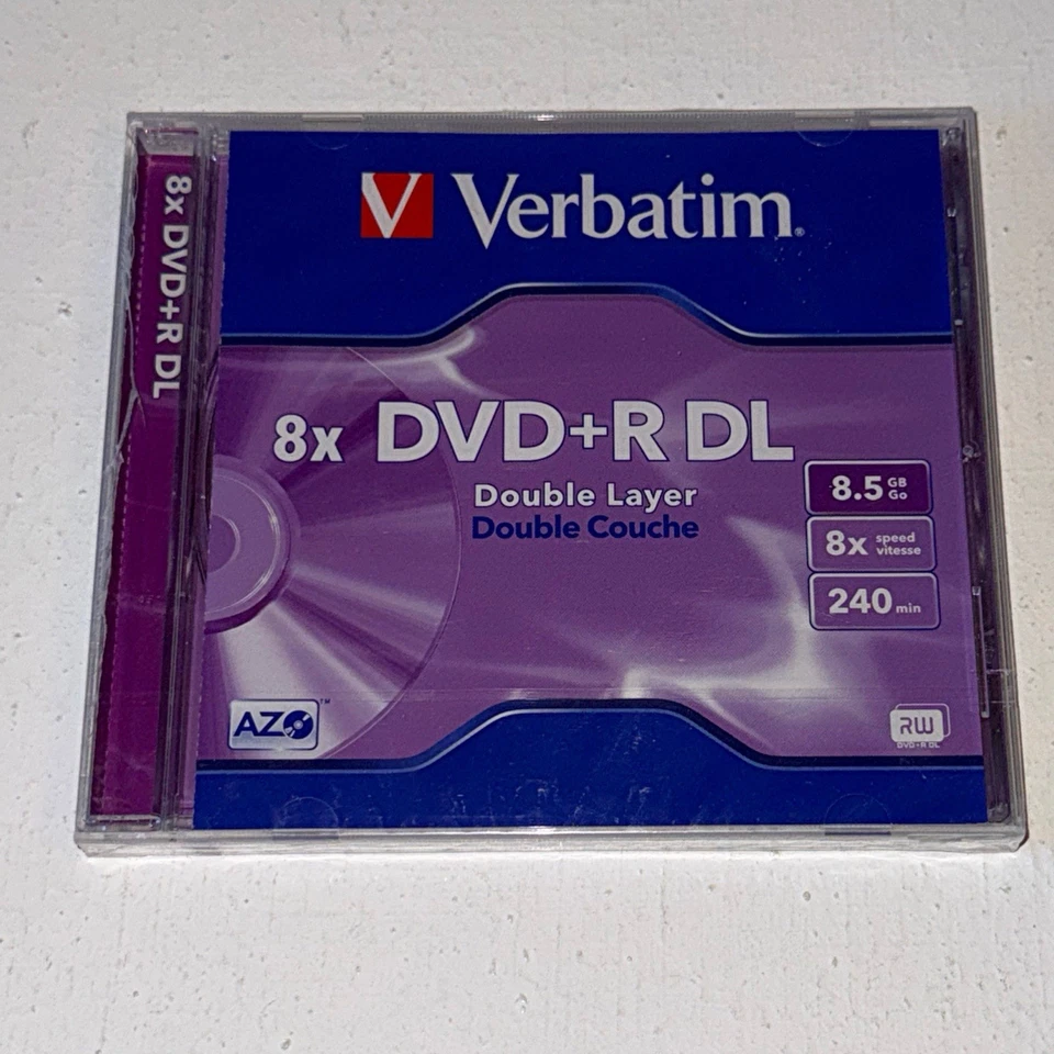 Neu: Verbatim Double Layer DVD+R Rohling 8,5 GB 240 Min. DVD + R 1 Stück disc - Bild 2 von 4