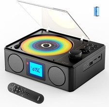 Portable CD Player W/ Bluetooth FM Radio Remote Rechargeable Stereo Sound