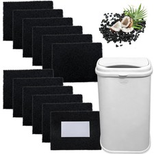 12 Pack Activated Carbon Deodorizer for Ubbi Adult Diaper Pail, Stick-On Char...