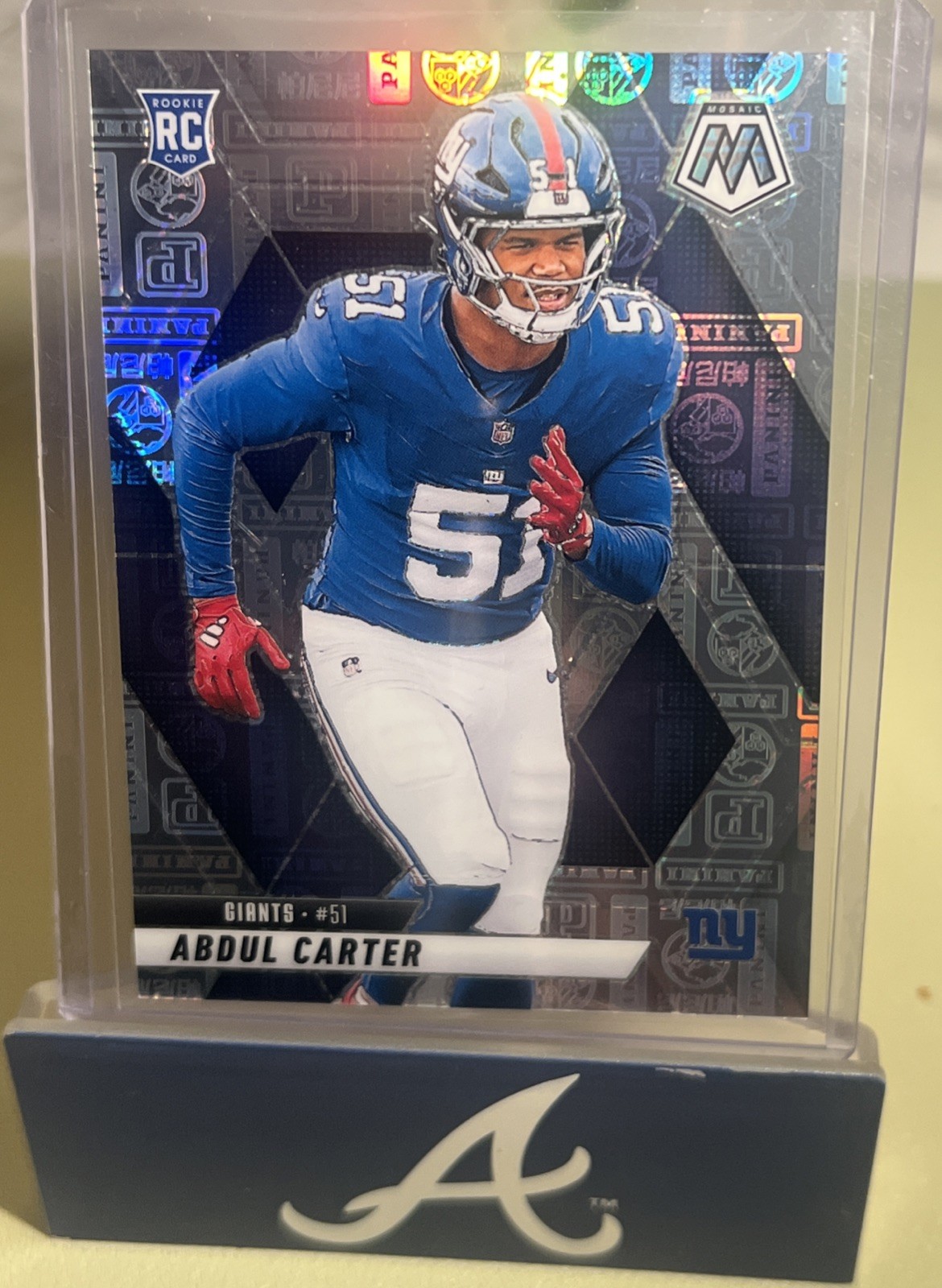 2025 Panini Mosaic - Rookies Abdul Carter #317 Silver Knight Prizm /149 (RC)