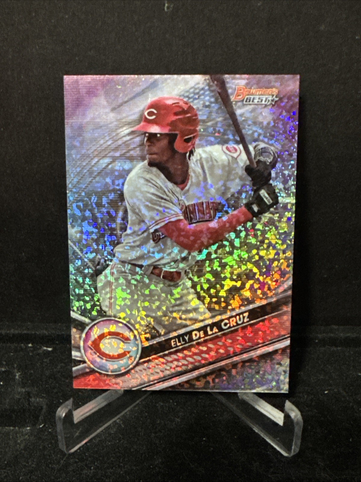2022 Bowman's Best Elly De La Cruz Mini-Diamond Refractor /299 #TP-17