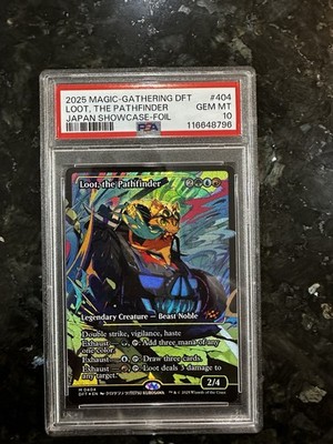 2025 MTG AETHERDRIFT JPN SHOWCASE-FOIL #404 LOOT, THE PATHFINDER PSA 10