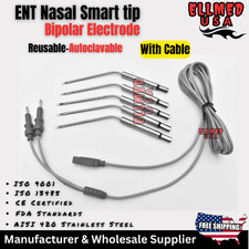 5 ENT Nasal Smart Tips Bipolar Electrodes Set with Cable for Rhinoplasty Top CE