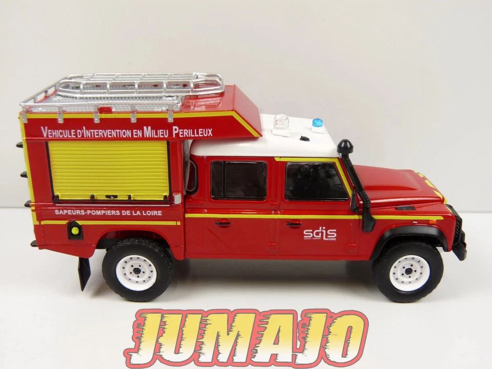 CPL3 Véhicules Légers Pompiers 1/43 Hachette IXO Land Rover VIMP SP Roanne - Photo 2/4
