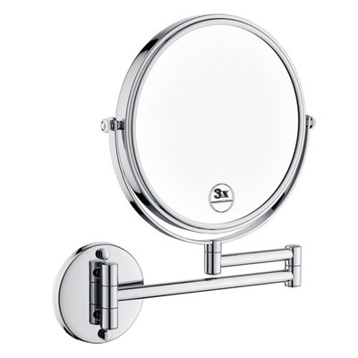 LED Wall Mount Two-Sided 3X Magnifying Makeup Vanity Mirror