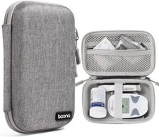 Diabetes Travel Case EVA Hard Shell Diabetic Supplies Bag Organizer for Blood Su
