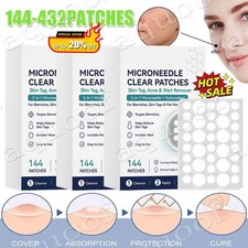 Curalona Microneedle Patches 144pcs, Skin Tag Wart Acne Remover Patches 1-3Box