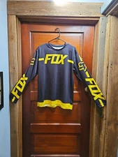 Fox Racing Yellow And Black Xl Long Sleeves Dri-fit #245