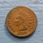 1881 Indian Head Small Cent Bronze Philadelphia US Coin