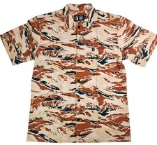 Tachuntfish THF Mojito Choco Tiger Camo Button Up Shirt Mens 4XL Original Fit