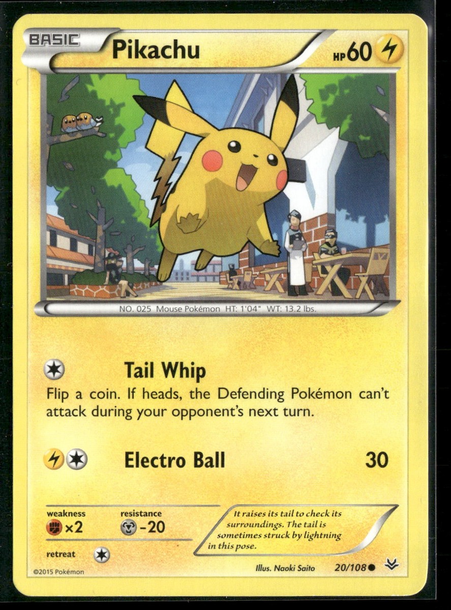 XY - Roaring Skies #20/108 Pikachu | eBay