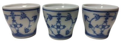 Winterling Small Porcelain Cup Espresso Sake Indian Blue Bavaria Set of Three
