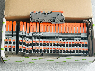 NEW Box of 25 WAGO 2110-5301 feedthrough terminal blocks with lever, 3 conductor