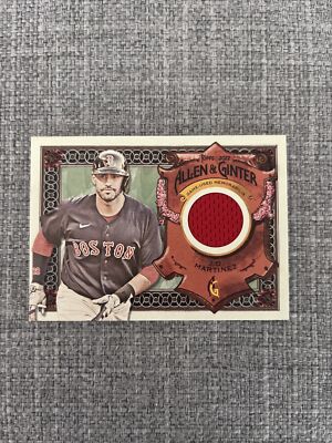 2022  Topps Allen & Ginter #AGRA-JM J.D. Martinez Jersey Relic Red Sox
