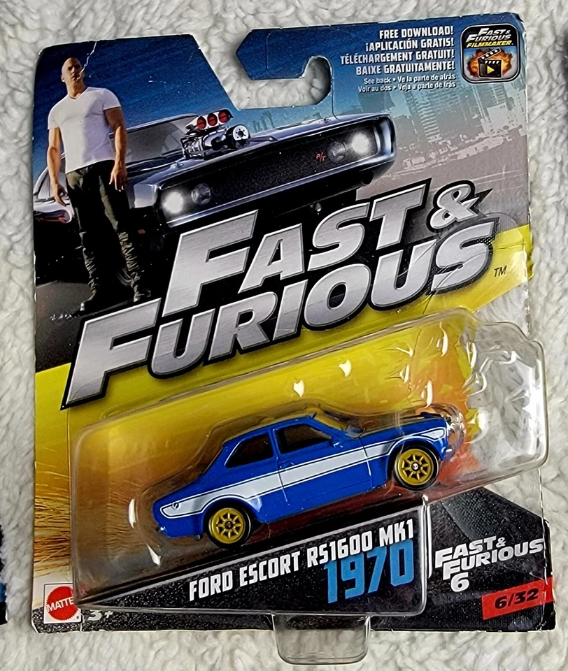 Fast & Furious Lot Bundle of 6 Ice Charger Ford GT-40 Ford Dodge Set Mattel - Image 4 of 4