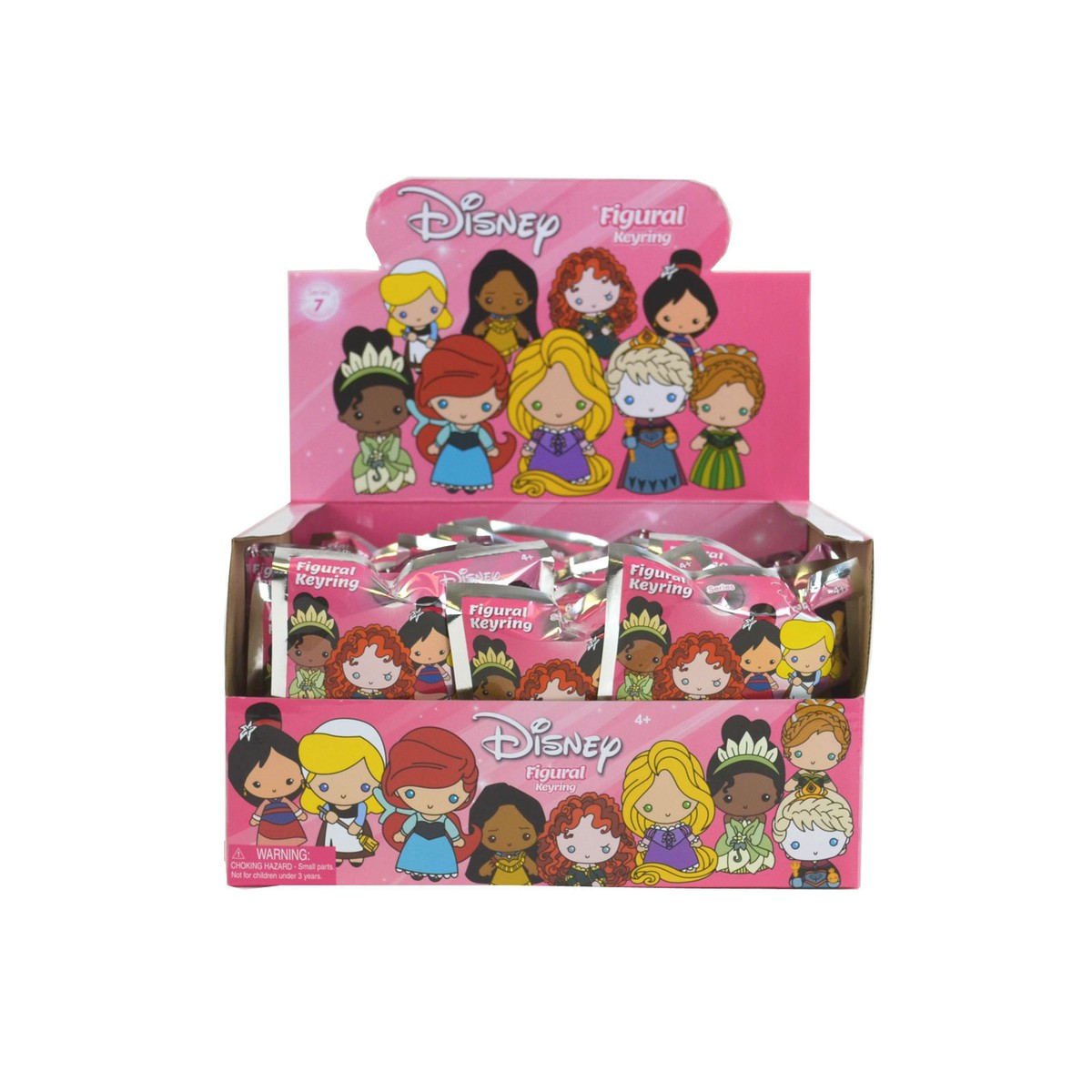 Disney key ring collection ディズニー 7匹 New Disney Princess Series 7 Blind Bags Figural Keyring