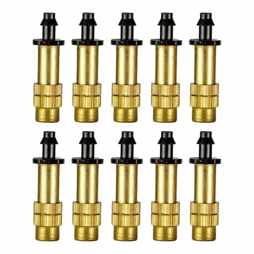 30X Adjustable Copper Spray Nozzle Garden Patio Water Mister Air Misting Cooling - Picture 5 of 12