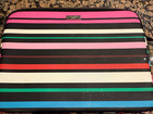 Kate Spade New York Laptop Padded Sleeve Protector Striped 13.5" x 10.5"