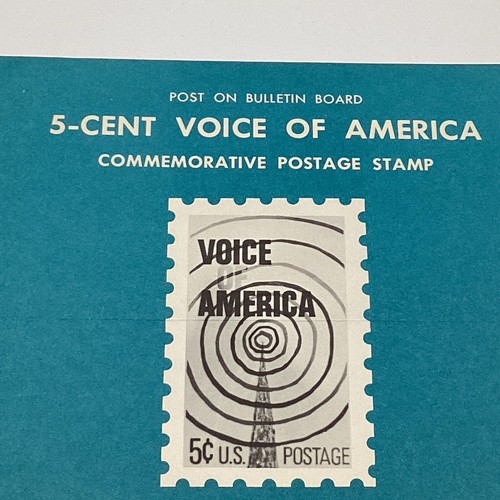 1967 5¢ Information Agency Voice Of America Commemorative Postage Stamp FDC Ad - Picture 2 of 5