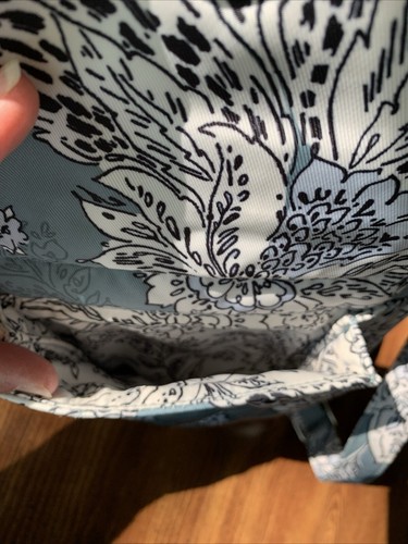 Vera Bradley Pre Owned Quilted Crossbody/Hipster Purse AND wallet Gray White Blk - Picture 10 of 24