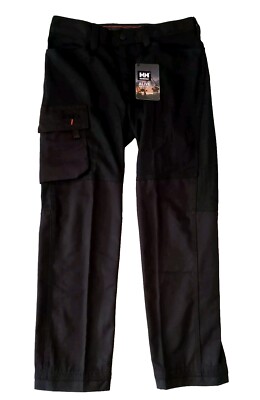 Helly Hansen Mens C52 Oxford Service Pants Workwear Trousers Black. W32 L30. New