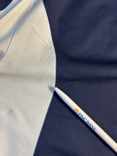 Sports Tek Polo Shirt Men's Large Blue Century Motors Golf Stretch Pullover Logo - Picture 6 of 7
