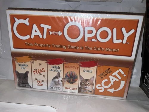 Cat-Opoly Monopoly Board Game Cats And Kittens 100% Complete
