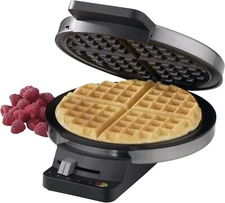 Cuisinart WMR-CAP2 round Classic Waffle Maker, Brushed Stainless,Silver