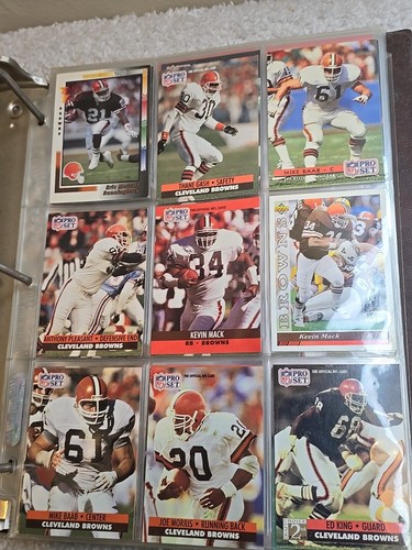 Cleveland Brown Football Cards 116 Total Binder Included 1990'S - Picture 4 of 24